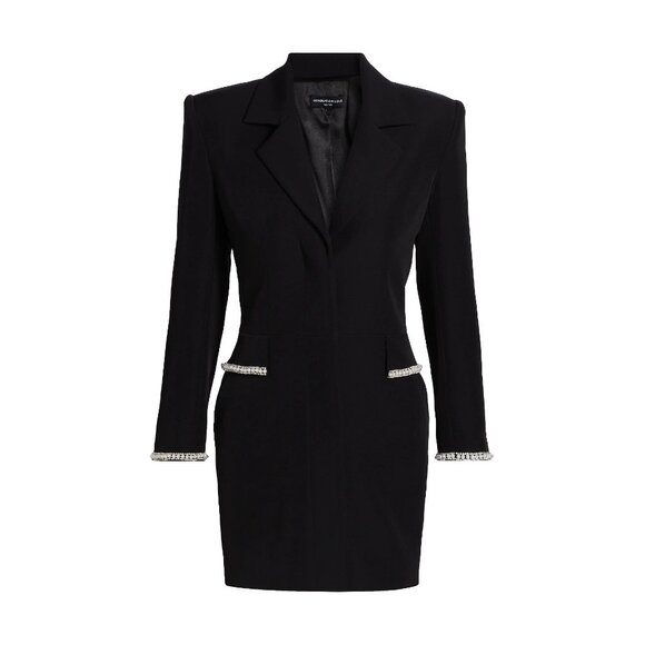 NEW Generation Love, M, Stellina Faux-Pearl-Embellished Crepe Blazer Minidress - Picture 1 of 7